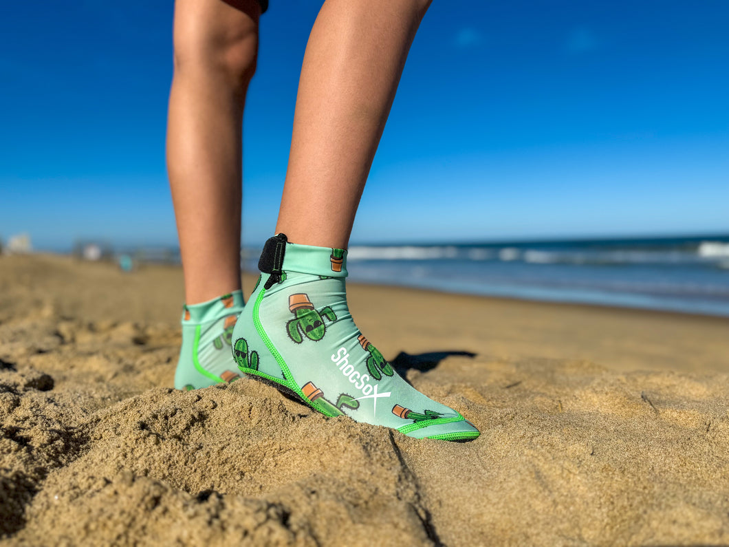 Cactus Beach Volleyball and Sand Soccer Sand Socks With Kevlar Sole