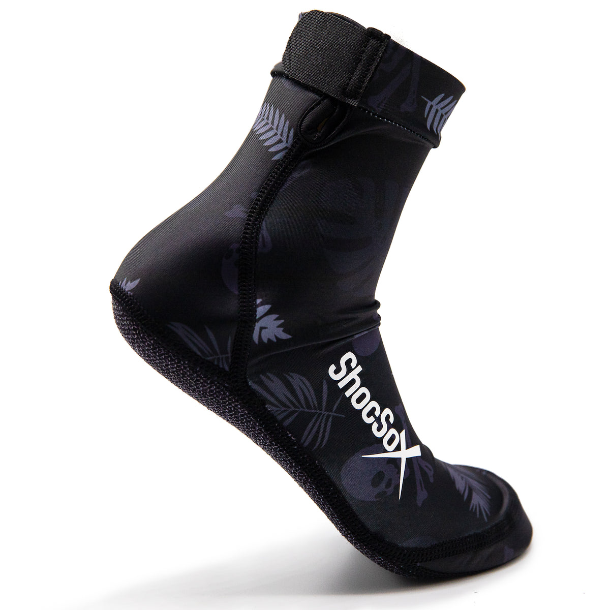 ShocSox Black Aloha Sand Sock For Beach Volleyball and Sand Soccer Players